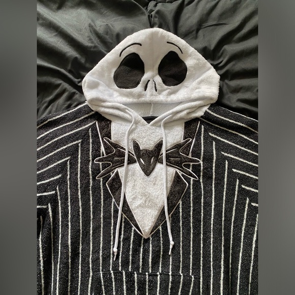 The Nightmare Before Christmas Jack Skellington Lounger Hoodie M - Picture 3 of 7